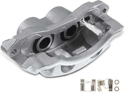 A-Premium Disc Brake Caliper Assembly with Bracket Compatible with Select Chevy and GMC Models - Express 3500/Savana 3500 2003 2004 2005 2006 2007 2008 - Rear Left Driver Side in Saudi Arabia