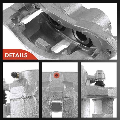 A-Premium Disc Brake Caliper Assembly with Bracket Compatible with Select Chevy and GMC Models - Express 3500/Savana 3500 2003 2004 2005 2006 2007 2008 - Rear Left Driver Side in Saudi Arabia