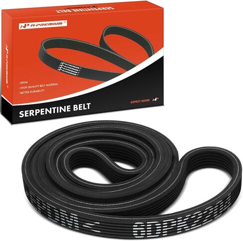 A-Premium Dual-Sided Serpentine Drive Belt Compatible with Ford Explorer 2012-2013 2.0L in Saudi Arabia