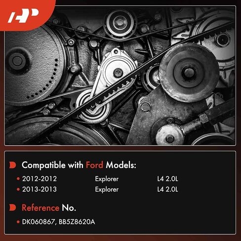 A-Premium Dual-Sided Serpentine Drive Belt Compatible with Ford Explorer 2012-2013 2.0L in Saudi Arabia