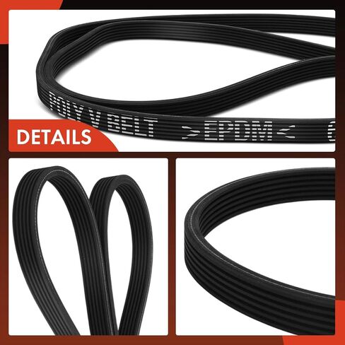 A-Premium Dual-Sided Serpentine Drive Belt Compatible with Ford Explorer 2012-2013 2.0L in Saudi Arabia