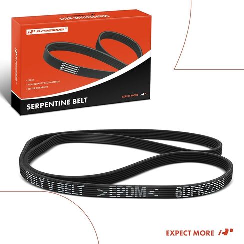 A-Premium Dual-Sided Serpentine Drive Belt Compatible with Ford Explorer 2012-2013 2.0L in Saudi Arabia