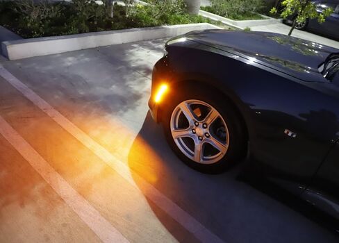 IJdmtoy Semi-Clear Lens 36-SMD Xenon White LED Full LED Mort Marker Marker Kit متوافق مع Cadillac 2020-Up CT4 ، استبدل العلامات الجانبية الأمامية OEM العنبر in Kuwait