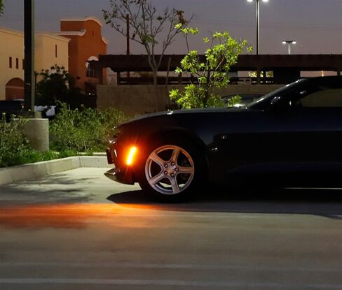 IJdmtoy Semi-Clear Lens 36-SMD Xenon White LED Full LED Mort Marker Marker Kit متوافق مع Cadillac 2020-Up CT4 ، استبدل العلامات الجانبية الأمامية OEM العنبر in Kuwait