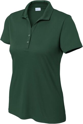SPORT-TEK Women's PosiCharge Re-Compete Polo | Ladies Short Sleeve Collared Shirt | UPF 30 Protection for Work, Tennis & Golf in Saudi Arabia