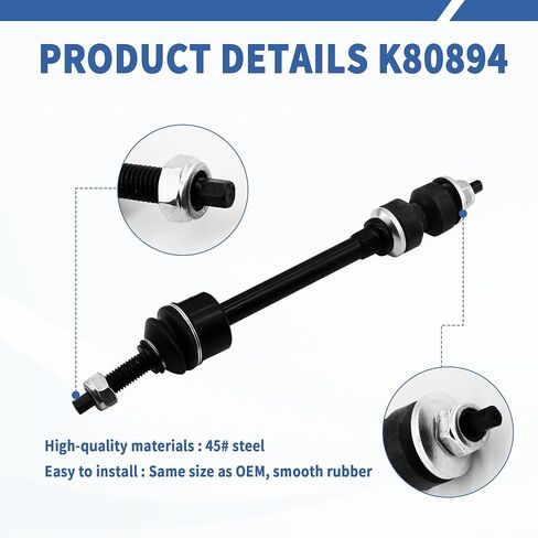 روابط نهاية التثبيت الأمامية Sway Bar متوافقة مع Dodge RAM 1500 4WD 2006-2012 ، متوافقة مع RAM 1500 2011-2018 ، متوافق مع RAM 1500 Classic 2019-2022 in Saudi Arabia