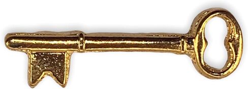 stockpins Gold Skeleton Key Lapel Pin-دبوس عتيقة على الطراز العتيقة للأزياء وحقائب الظهر والجمعية-المصنوعة في الولايات المتحدة الأمريكية in Kuwait
