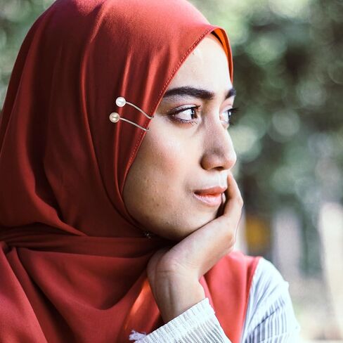 36pcs حجاب دبابيس رائعة مقاطع الحجاب متعددة الألوان المسلمة لؤلؤة وشاح تشكل شكل شال شال شال in Kuwait