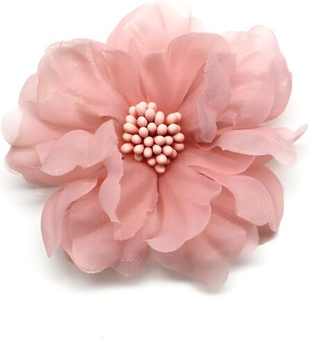 Fabric Flower Brooch Silk Corsage Pin Women Hairpin Accessorize Banquet Party Jewelry Gift in Saudi Arabia