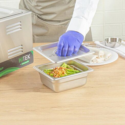 أغطية أدوات المطاعم فقط: أغطية مقلاة طاولة البخار مقاس 20.8 × 6.4 بوصة من Kitchen Tek، و12 غطاء مقلاة فندق NSF - مقاس 1/2 تباع بشكل منفصل، مع مقبض، وأغطية مقلاة طعام مشقوقة من الفولاذ المقاوم للصدأ in Saudi Arabia