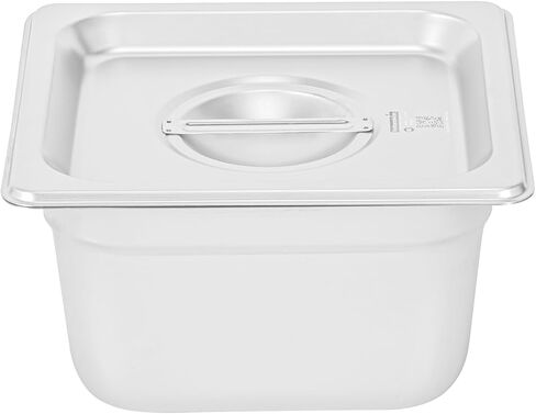 أغطية أدوات المطاعم فقط: أغطية مقلاة طاولة البخار مقاس 20.8 × 6.4 بوصة من Kitchen Tek، و12 غطاء مقلاة فندق NSF - مقاس 1/2 تباع بشكل منفصل، مع مقبض، وأغطية مقلاة طعام مشقوقة من الفولاذ المقاوم للصدأ in Saudi Arabia