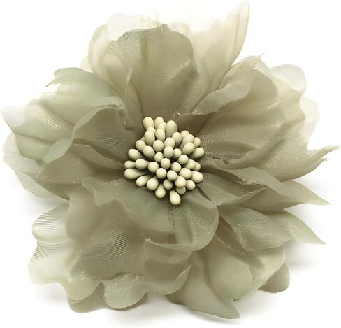 Fabric Flower Brooch Silk Corsage Pin Women Hairpin Accessorize Banquet Party Jewelry Gift in Saudi Arabia