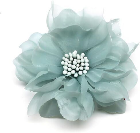 Fabric Flower Brooch Silk Corsage Pin Women Hairpin Accessorize Banquet Party Jewelry Gift in Saudi Arabia