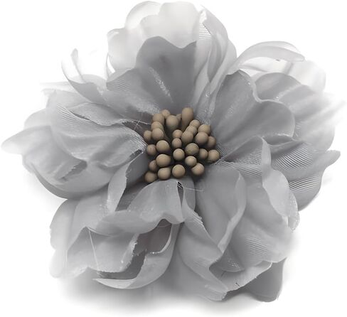 Fabric Flower Brooch Silk Corsage Pin Women Hairpin Accessorize Banquet Party Jewelry Gift in Saudi Arabia