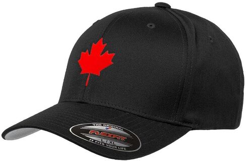 Canada Maple Leaf Flag Hat Flexfit Premium Canadian Hat 6277 in Saudi Arabia