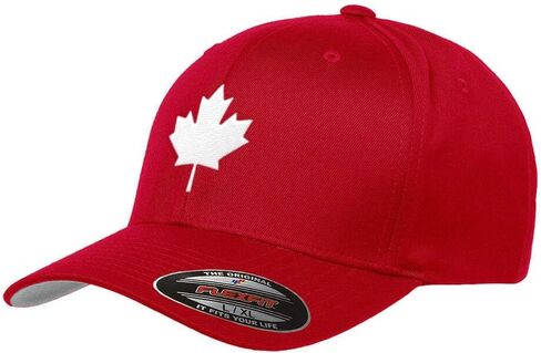 Canada Maple Leaf Flag Hat Flexfit Premium Canadian Hat 6277 in Saudi Arabia