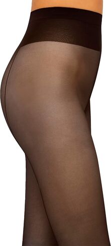 Wolford Serverse 10 Denier Back Seam لباس ضيق للنساء فائقة الإصبع غير المرئي خصر ناعم مع شعار in Kuwait
