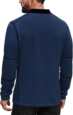 ربع ربع ربع رياضي للرجال ، قميص شيرف طويل الأكمام ، 1/4 Zip Fall Fall Active Sport Workout Sweatshirt in Saudi Arabia