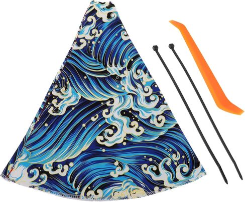 1 مجموعة العتاد نصيغ عصا ديكور تزيين 11.02 "x1.77" x11.22 "غطاء مقبض المقبض الغطاء غطاء مقبض الغطاء مع أداة بلو البوليستر in Saudi Arabia