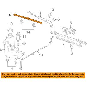 General Motors GM OEM Wiper Washer-Windshield-Blade Right 84225696 in Saudi Arabia