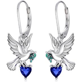 Sterling Silver Peace Sign Earrings for Women Peace Sign Dangle Earrings Leverback Peace Symbol Jewelry Gift for Peace Lover in Kuwait