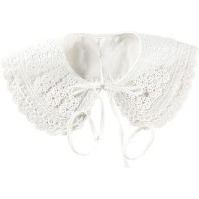 Lace Detachable Collar Vintage Costume Accessory Decorative Choker for Dresses and Shirt (Orchid) in Kuwait