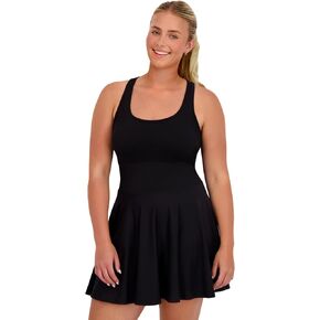 Harmony & Balance Sleeveless Athletic Tennis Dress for Women with Built-in Shorts, Removable Bra Cups, Golf, Pickeball Dress in Saudi Arabia