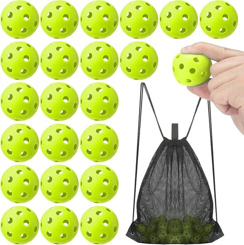 36 Pcs Baseball Practice Balls Mini Plastic Training Baseball Lightweight Baseball Hollow Softballs with a Drawstring Bag for Hitting, Baseball Batting Training Indoor Outdoor Use in Kuwait