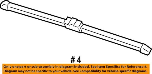 General Motors GM OEM Wiper Washer-Windshield-Blade Right 84225696 in Saudi Arabia