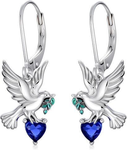 Sterling Silver Peace Sign Earrings for Women Peace Sign Dangle Earrings Leverback Peace Symbol Jewelry Gift for Peace Lover in Kuwait