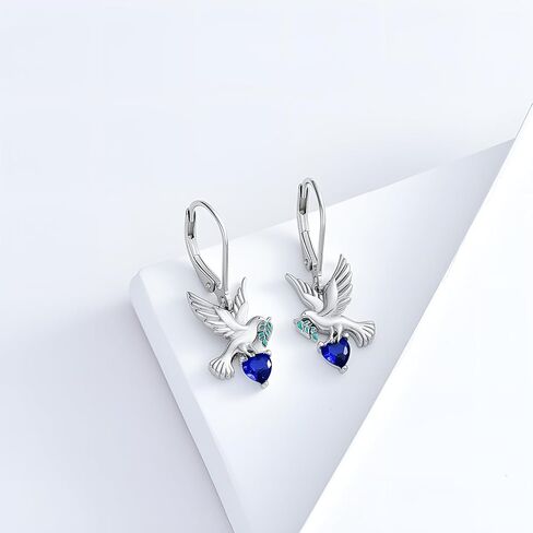 Sterling Silver Peace Sign Earrings for Women Peace Sign Dangle Earrings Leverback Peace Symbol Jewelry Gift for Peace Lover in Kuwait