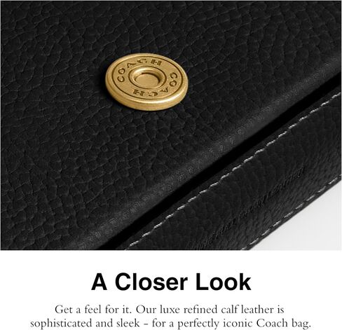 Coach Brook Flap Chain Bag, B4/Chalk in Saudi Arabia