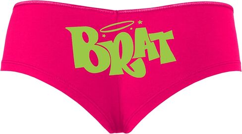 Knaughty Knickers Brat for Daddys chitten Masters Subicisive Sexy Toy Girl Bad Girl Hot Pink Boyshort Banys with Come Design in Kuwait