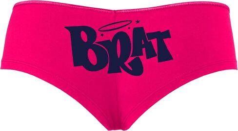 Knaughty Knickers Brat for Daddys chitten Masters Subicisive Sexy Toy Girl Bad Girl Hot Pink Boyshort Banys with Come Design in Kuwait