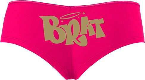 Knaughty Knickers Brat for Daddys chitten Masters Subicisive Sexy Toy Girl Bad Girl Hot Pink Boyshort Banys with Come Design in Kuwait