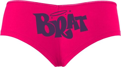 Knaughty Knickers Brat for Daddys chitten Masters Subicisive Sexy Toy Girl Bad Girl Hot Pink Boyshort Banys with Come Design in Kuwait