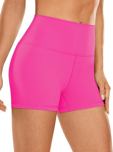 شورت CRZ YOGA للسيدات ذو ملمس عاري مقاس 3 بوصات - شورت عالي الخصر لليوجا والتمارين الرياضية in Kuwait