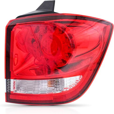 PartsFlow Outer LED Tail Light Assembly Right Passenger Side RH Compatible With 2011-2019 Dodge Journey Rear Brake Light Tail Lamp Red Clear Lens CH2805105 in Saudi Arabia