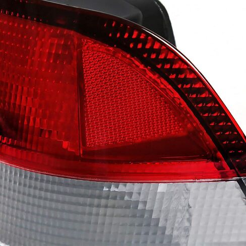 SPEC-D TUNING Red Clear Lens Tail Lights Compatible with 1996-2000 Honda Civic Coupe 2 Door, Left + Right Pair Assembly in Saudi Arabia