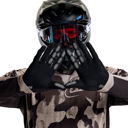 Troy Lee Designs Air Glove (2025) for Motocross MX Off-road, Mono Black, Size Large in Saudi Arabia