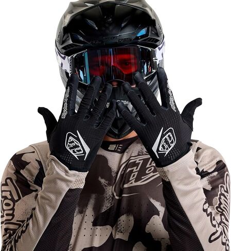 Troy Lee Designs Air Glove (2025) for Motocross MX Off-road, Mono Black, Size Large in Saudi Arabia