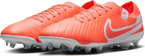 Nike Tiempo Legend 10 Pro Firm-Ground Lowp-Top Coots (DV4333-800 ، الحمم البركانية الساخنة/البيضاء) in Saudi Arabia