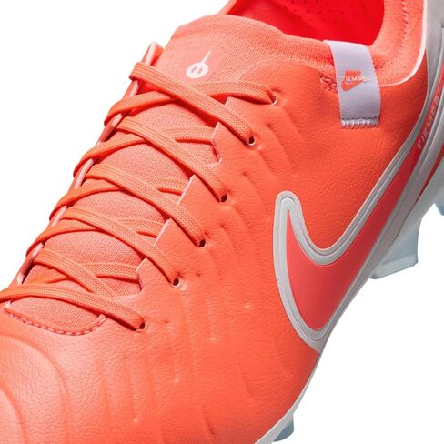 Nike Tiempo Legend 10 Pro Firm-Ground Lowp-Top Coots (DV4333-800 ، الحمم البركانية الساخنة/البيضاء) in Saudi Arabia