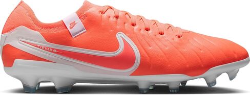 Nike Tiempo Legend 10 Pro Firm-Ground Lowp-Top Coots (DV4333-800 ، الحمم البركانية الساخنة/البيضاء) in Saudi Arabia