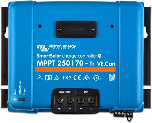 Victron Energy BlueSolar MPPT Tr VE.Can وحدة التحكم في الشحن بالطاقة الشمسية - وحدات التحكم في الشحن للألواح الشمسية - 150 فولت، 100 أمبير، 12/24/36/48 فولت in Kuwait