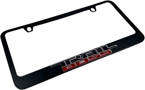 Eurosport Daytona- Compatible with -, Chevrolet Trail Boss Black License Plate Frame in Saudi Arabia