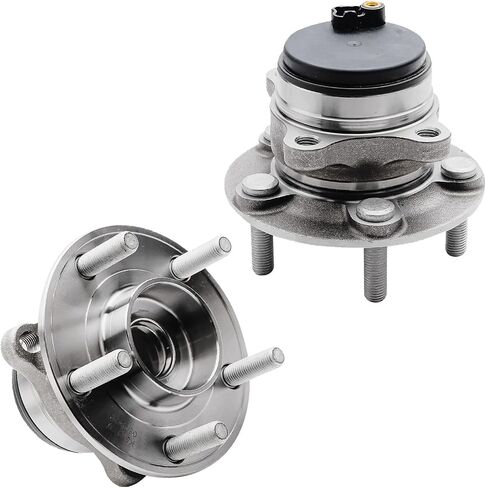 Detroit Axle - FWD Rear 4pc Wheel Bearing Hubs Kit for 14-18 Ford Fusion, 14-16 Lincoln MKZ, 2 Wheel Bearing and Hubs Assembly 2 Sway Bar End Links 2014 2015 2016 2017 2018 Replacement in Saudi Arabia