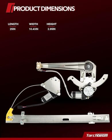 Torchbeam 741-348 مجموعة منظم نافذة الطاقة مع محرك متوافق مع 2005-2021 Frontier ؛ 2005-2015 Xterra741-348 ، 807219BF0A ، 80721EA000 ، 80721ZL90A ، 80731-AE005 in Kuwait