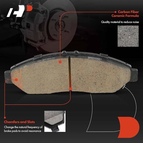 A-Premium 12.60 inch (320mm) Front Drilled and Slotted Disc Brake Rotors + Ceramic Pads Kit Compatible with Select Honda and Acura Models - Pilot 2016-2022, MDX 2017-2020, Ridgeline, 6-PC Set in Saudi Arabia