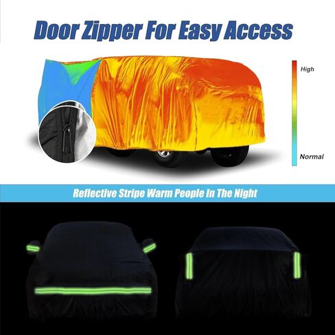 Waterproof Car Covers for 2006-2025 Dodge Charger(Black) Custom Heavy Duty Waterproof All Weather Protection Outdoor in Kuwait